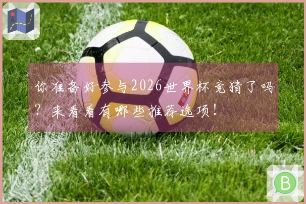 你准备好参与2026世界杯竞猜了吗？来看看有哪些推荐选项！